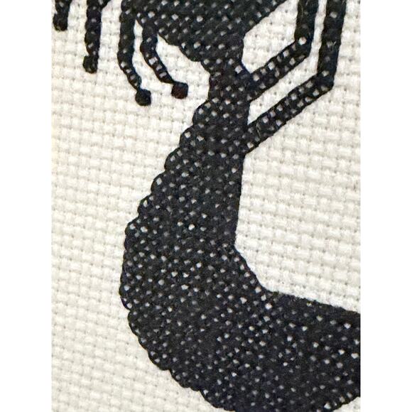 Framed Southwestern Kokopelli Cross-Stitch Art – Sunset Desert Scene (2005) - Picture 9 of 9